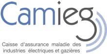Logo officiel Camieg, Caisse d’assurance maladie des industries électriques et gazières, régime spécial de sécurité sociale