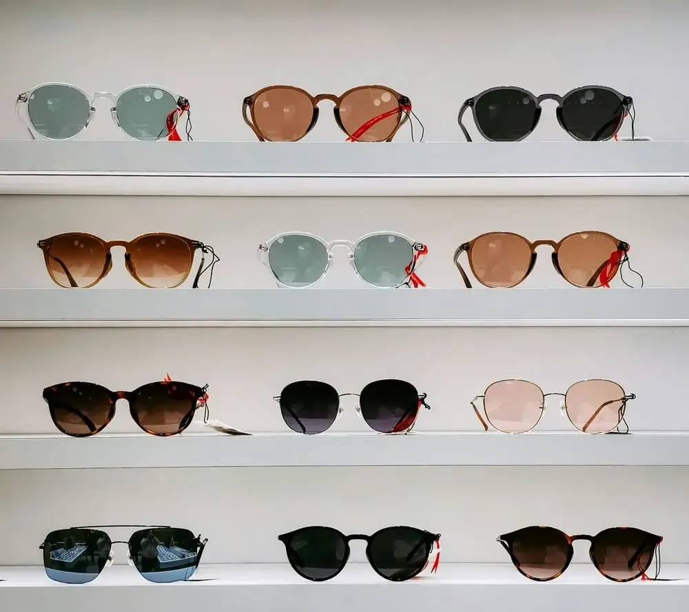 panel de differentes couleurs de verres